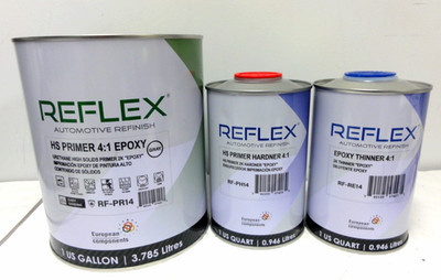1 Gallon REFLEX Premium Epoxy Gray Primer & Catalyst & Thinner