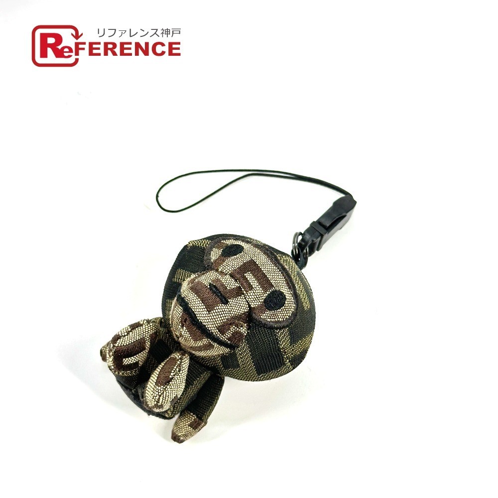 RARE FENDI  FENDI Zucca Milo Strap Bag Charm Key Holder A BATHING APE Collaborat