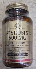 Solgar L-Tyrosine 500mg 100 capsules EXP 10/2...