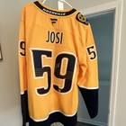 Fanatics autographed Predators Roman Josi #59 Captain C NHL Jersey Gold/Navy — photo 2