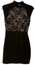 Windsor Sexy Little Black Lace Dress Size Medium Party Wedding Guest  Open Back