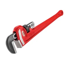 RIDGID 31030 Heavy-Duty Pipe Wrench, 24" Secure Grip Straight Pipe Wrench