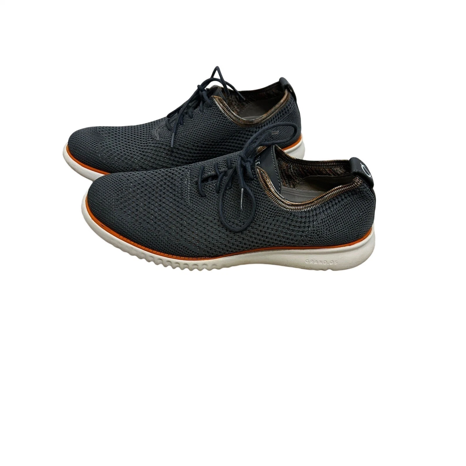 Cole Haan Zerogrand Men's Dark Gray Knit Lace Up Oxford Shoes Size 9M