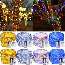 10m USB LED Lichterkette Lichtschlauch Außen Beleuchtung Party Baum Dekolicht DE