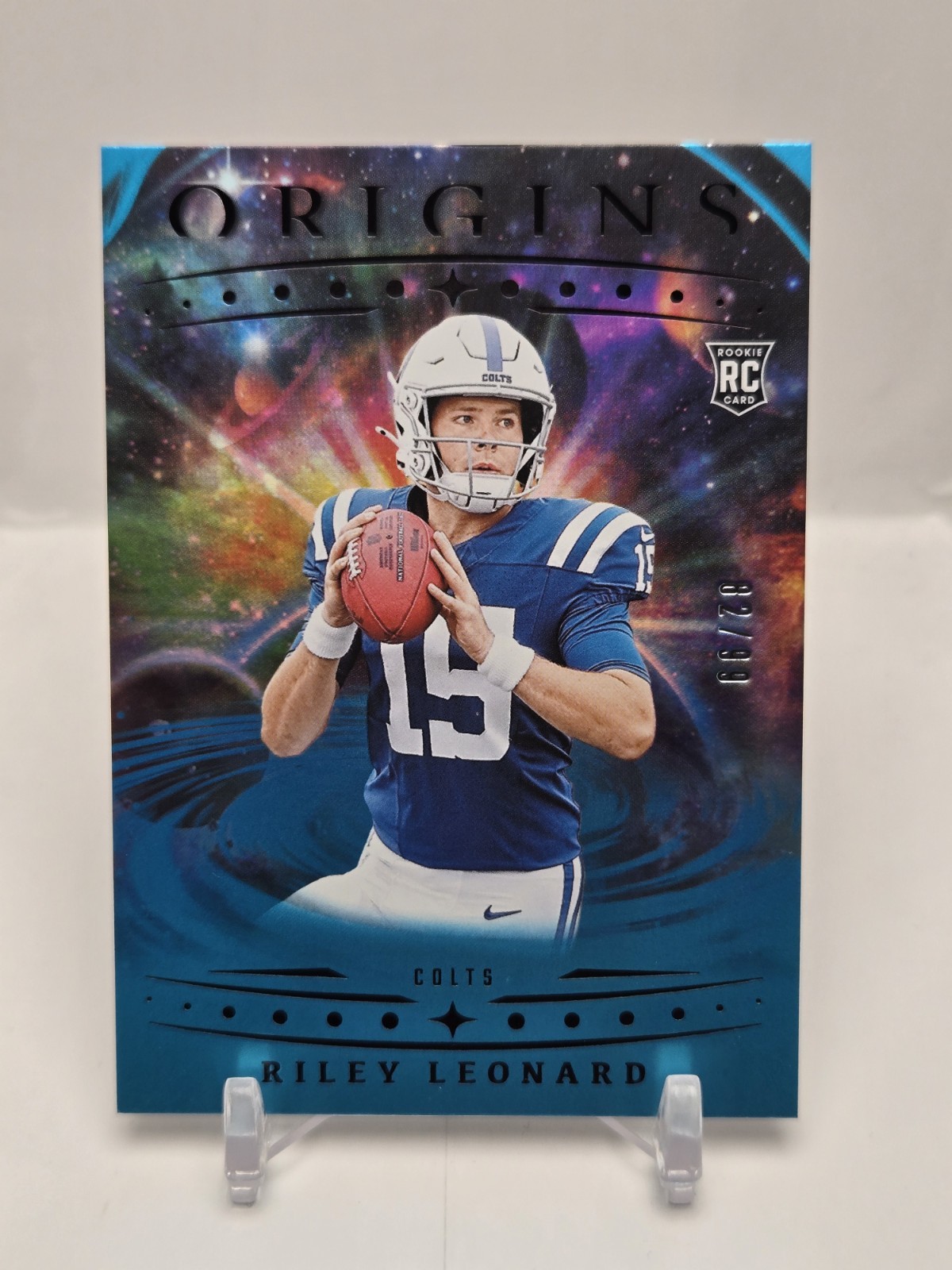 2025 Panini Origins Riley Leonard #138 Blue 82/99 (RC)