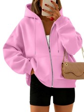 Zip Up Hoodies For Women Oversized Sweatshirts Fall Fashion Outfits 2026 Crop...