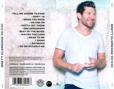 BRETT ELDREDGE - BRING YOU BACK NEW CD