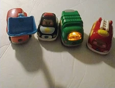 VTech Go! Go! Smart Wheels 4 Vehicles: Police, Firetruck, Garbage Tractor