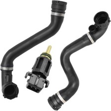 11537500733 Upper Radiator Coolant Hose Pipes 3-piece set Compatible with BMW X5