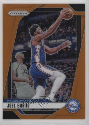2024-25 Panini Prizm Orange Prizm 3/49 Joel Embiid #28 hs9