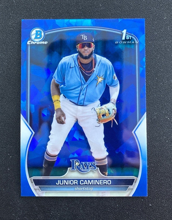 2023 Bowman Chrome Sapphire Junior Caminero 1st Bowman BCP-61 Tampa Bay Rays