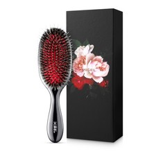 MISEL Professional Boar Bristle Hair Brush for Women and Men | Detangles All ...