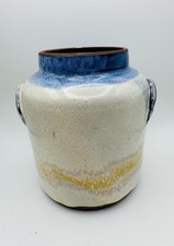 Artisan-Made Studio Pottery, Blue and White w...