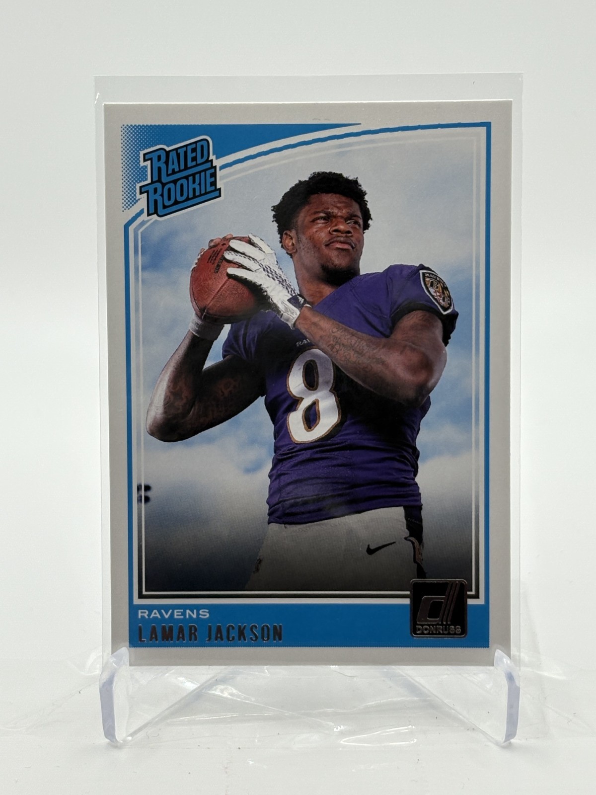 Lamar Jackson 2018 Panini Donruss #317 Rated Rookie #2