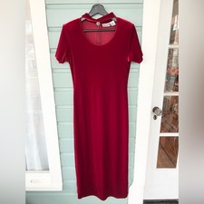 Vintage 10 Y2K red velvet dress vampy 90s choker romantic holiday fall witchy