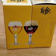 Leffe Biergl&auml;ser-Set 2er mit Druck/Logo in Originalverpackung