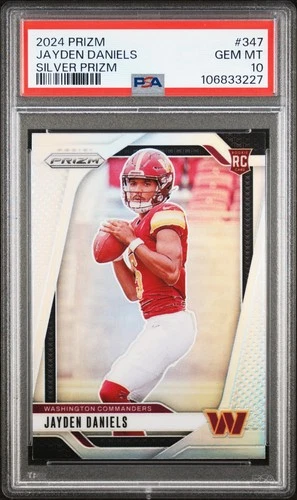 New Listing2024 Panini Prizm - Jayden Daniels Silver Prizm (RC) PSA 10!!