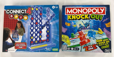 Connect 4 Spin & Monopoly Knock Out: 2 Hasbro Games