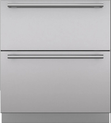 Sub-Zero 30'' Refrigerator/Freezer Drawers with Ice Maker & Stainless Steel Panel