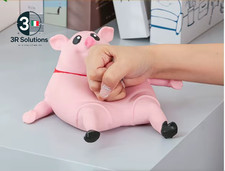 Cute Pink Pig Decompression Toy, Suction Cup, Music, Cartoon Stress King