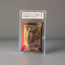 1996-97 Skybox EX-2000 Credentials MICHAEL JORDAN Metallic Red Chicago Bulls GEM