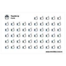 Planner Stickers – Thumbs Up Decorative Task Completion Decals to Boost Producti