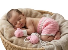Newborn Photography Props Outfits Baby Boy Photo Shoot Crochet Props Costume ...