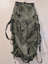 US Military Improved Duffel Bag Green Nylon Shoulder Strap NSN 8465-01-604-6541