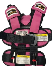 RideSafer Toddler Small Safety Harness Vest Black Pink Lightweight Adjustable