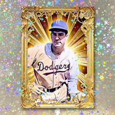 Dolf Luque Holographic Golden Icon Art Card 01/10 Starpop Signed Short Print