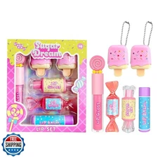 MandU MAKE YOU UP MU 6pc Candy Sweet Lip Gloss Set for Kids - 1 S