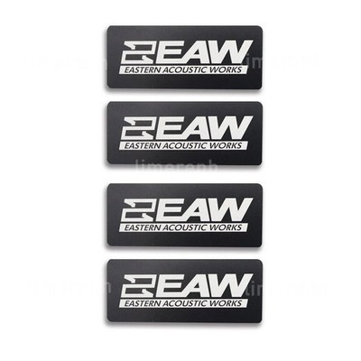 4PCS EAW (Eastern Acoustic Works) Speaker Logo Badge Acrylic sized 80mm x 32mm