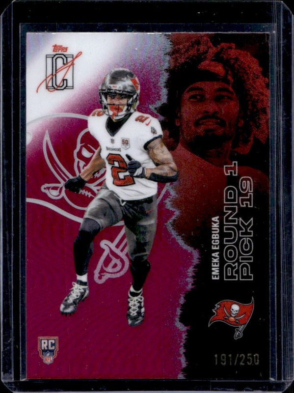 2025 Topps Signature Class Emeka Egbuka Chrome Rookie RC Magenta Refractor #/250