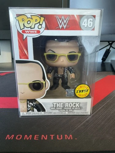 The Rock  Limited CHASE Edition Funko Pop WWE #46 Brand New MINT w/Protector