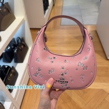 NWT Coach Carmen Mini Crossbody Bag With Star Print CCE63 DUSTY PINK MULTI