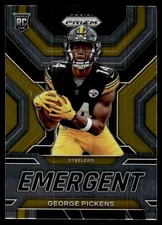 2022 Panini Prizm Emergent George Pickens RC Pittsburgh Steelers #E-17