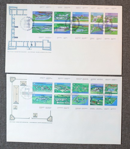 Canada 1980s-90s lot of 9 large size Canada Post FDC with s/s booklets etc - Imagen 2 de 6