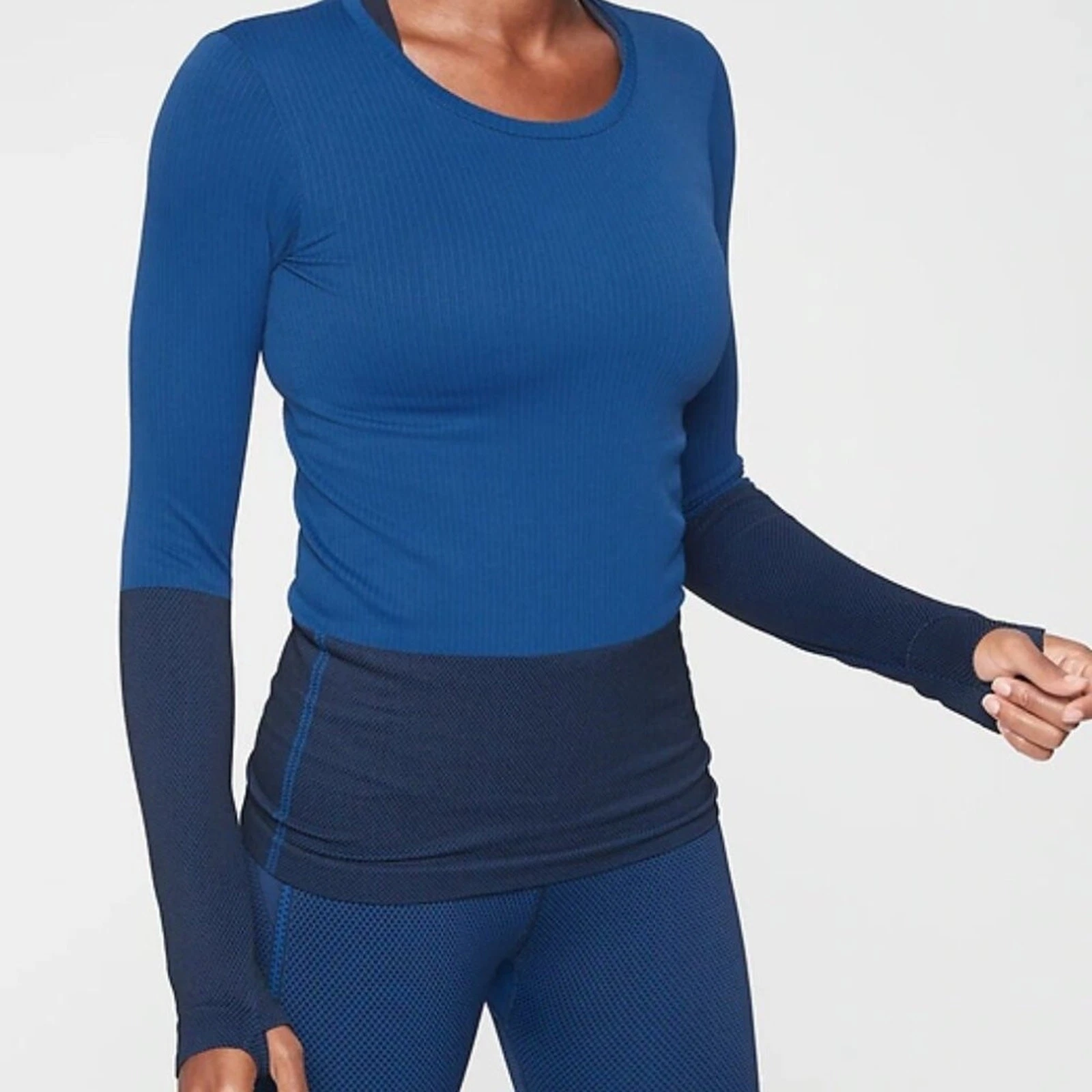 Athleta Flurry Colorblock Base Layer Top Women’s Medium