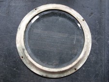 10" ROUND BEVELED GLASS WINDOW from antique TOLEDO 383-C COMPUTING BARREL SCALE