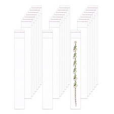 BornFeel Long Cello Bags 1'' x 8'' 100pcs Self Adhesive Plastic 1x8",
