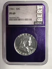 1961 Franklin Half Dollar 50c Proof NGC PF 69