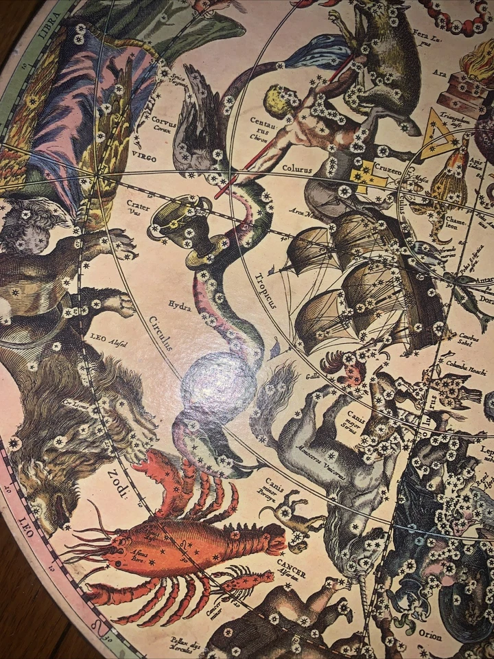 Rompecabezas redondo Springbok 1965 de colección mito y hecho en el zodiaco 500+ piezas raro Foto 3 de 4