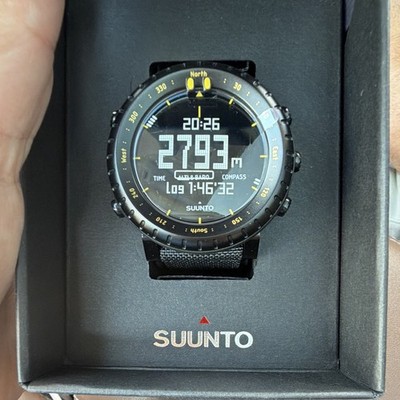 Suunto Core Black/Yellow Digital Quartz Sport Watch, Altimeter Barometer Compass