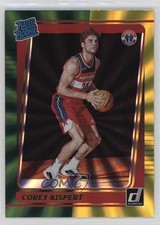 2021-22 Panini Donruss Rated Rookie Holo Green & Yellow Laser Corey Kispert 0v78