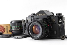Near MINT Canon A-1 SLR Film Camera FD 50mm f1.8 FD 35mm f2.8 From Japan