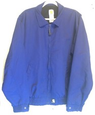 Carhartt J72 COB Blue Workshield Squall Jacket Full Zip Nylon Mesh Lined Large