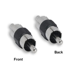 Kentek RCA Male to Male Adapter Coupler Connector Audio Stereo for TV DVD VCR