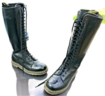 Dr Martens 1420 Schwarz Leder Stiefel UK 6 EU 39 Made in Thailand 20 Eye