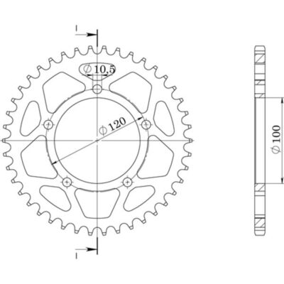 CORONA S AL P520 - Z44 APRILIA PEGASO STRADA 660 05>11 54.3680144