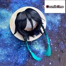 Genshin Impact Venti Role Cos Cosplay 1/3 1/4 1/6 BJD Blue Styling Hair Wig SA